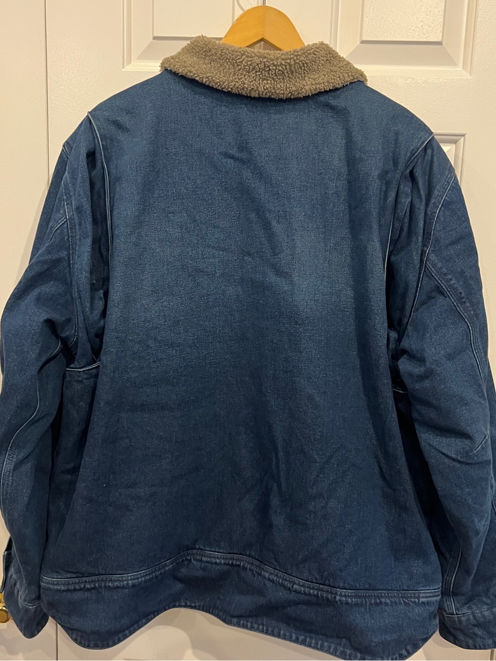 Carhartt Blue Denim Sherpa-Lined Jacket - Picture 5 of 9